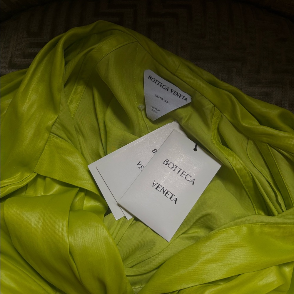 NWT Bottega Veneta Lime Green Women's Dress - Picture 3 of 8